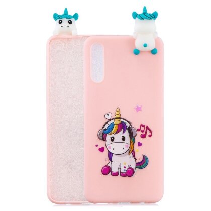 Силиконовый чехол 3D для Samsung Galaxy A50 / Galaxy A50s / Galaxy A30s (Unicorn Enjoying Music)