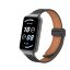 Кожаный ремешок с магнитной застежкой для Honor Band 9 (черный)