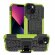 Чехол Hybrid Armor для iPhone 14 (черный + зеленый)