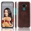 Кожаная накладка-чехол для Huawei Nova 5i Pro / Mate 30 Lite (коричневый)