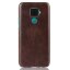 Кожаная накладка-чехол для Huawei Nova 5i Pro / Mate 30 Lite (коричневый)
