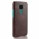Кожаная накладка-чехол для Huawei Nova 5i Pro / Mate 30 Lite (коричневый)