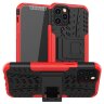 Чехол Hybrid Armor для iPhone 12 / iPhone 12 Pro (черный + красный)