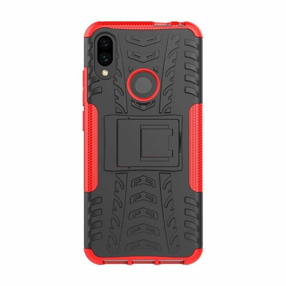 Чехол Hybrid Armor для Xiaomi Redmi Note 7 / Redmi Note 7 Pro (черный + красный)