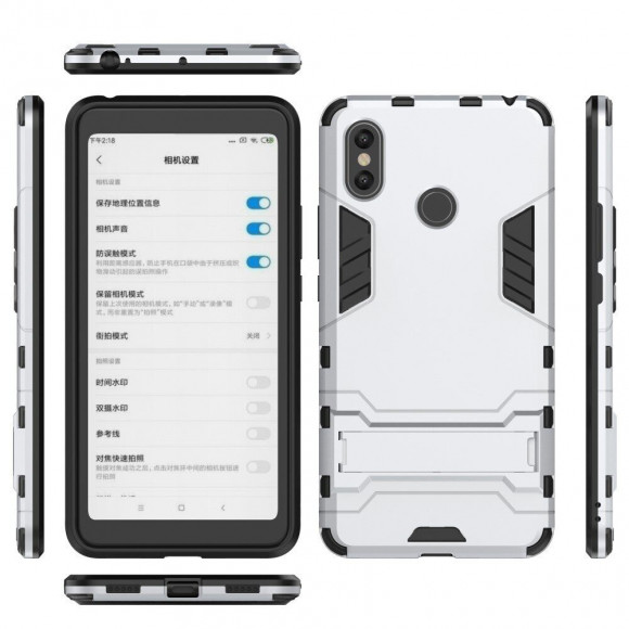 Чехол Duty Armor для Xiaomi Mi Max 3 (серебряный) Чехол Duty Armor для Xiaomi Mi Max 3 (серебряный)