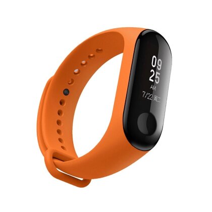 Ремешок для фитнес браслета Xiaomi Mi Band 3 / Mi Band 4 (оранжевый)