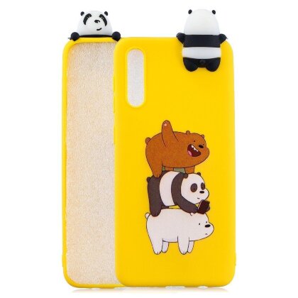 Силиконовый чехол 3D для Samsung Galaxy A50 / Galaxy A50s / Galaxy A30s (Panda and Bear)
