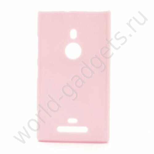 Мягкий пластиковый чехол для Nokia Lumia 925 (розовый)