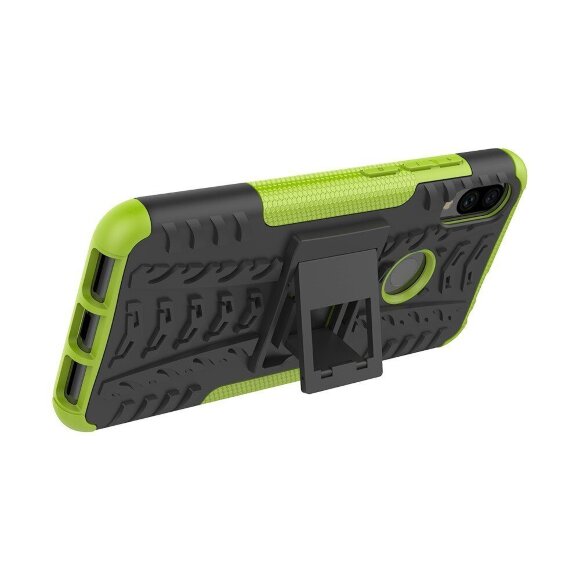 Чехол Hybrid Armor для Xiaomi Redmi Note 7 / Redmi Note 7 Pro (черный + зеленый)
