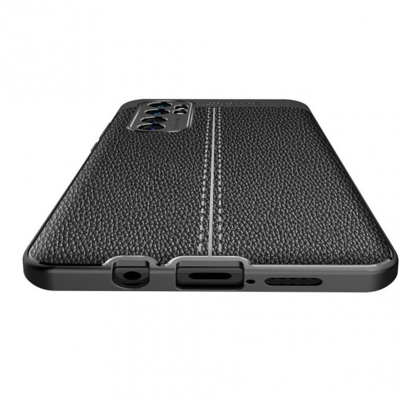 Чехол-накладка Litchi Grain для Xiaomi Mi Note 10 Lite (черный)