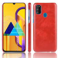 Кожаная накладка-чехол для Samsung Galaxy M30s / Galaxy M21 (красный) Кожаная накладка-чехол для Samsung Galaxy M30s / Galaxy M21 (красный)