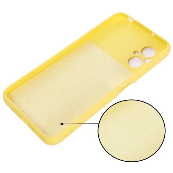 Силиконовый чехол Mobile Shell для Xiaomi Poco M5 4G (желтый)