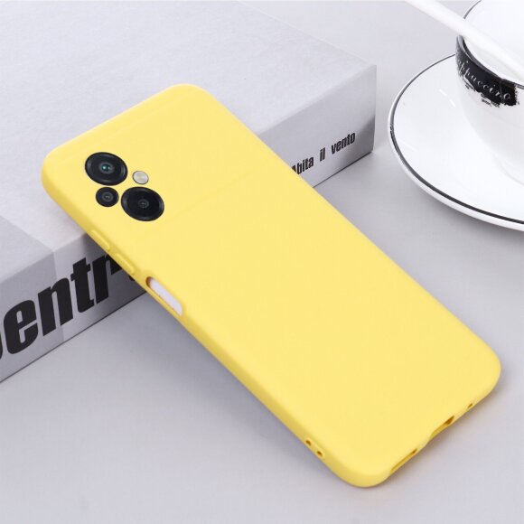 Силиконовый чехол Mobile Shell для Xiaomi Poco M5 4G (желтый)