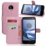 Чехол с визитницей для Motorola Moto Z (розовый)