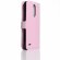 Чехол с визитницей для LG K10 (2017) M250 (розовый)