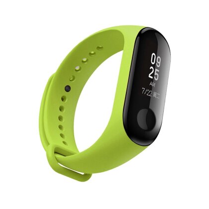 Ремешок для фитнес браслета Xiaomi Mi Band 3 / Mi Band 4 (салатовый)
