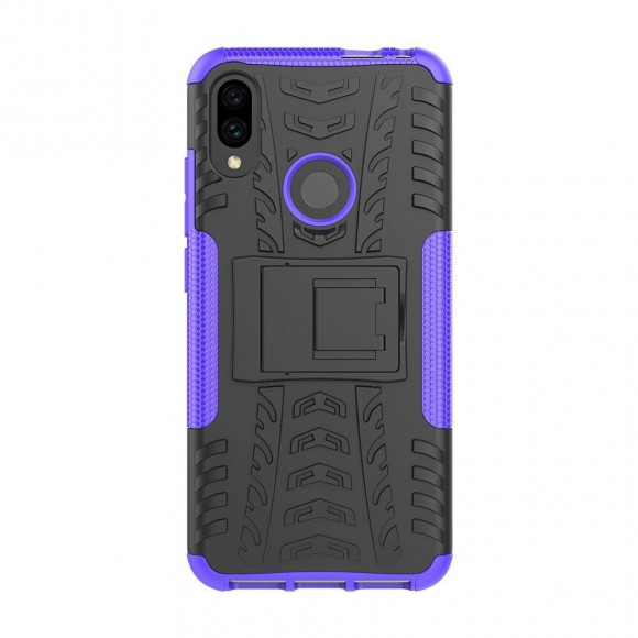 Чехол Hybrid Armor для Xiaomi Redmi Note 7 / Redmi Note 7 Pro (черный + фиолетовый)