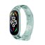 Камуфляжный силиконовый ремешок для Xiaomi Mi Band 7 (зеленый)