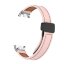 Кожаный ремешок с магнитной застежкой для Xiaomi Mi Smart Band 8, Xiaomi Mi Band 8 (розовый)