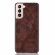 Кожаная накладка-чехол для Samsung Galaxy S21 (коричневый)