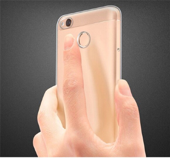 Силиконовый TPU чехол для Xiaomi Redmi 4X (прозрачный) Силиконовый TPU чехол для Xiaomi Redmi 4X (прозрачный)