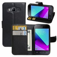 Чехол с визитницей для Samsung Galaxy J1 mini Prime (черный) Чехол с визитницей для Samsung Galaxy J1 mini Prime (черный)