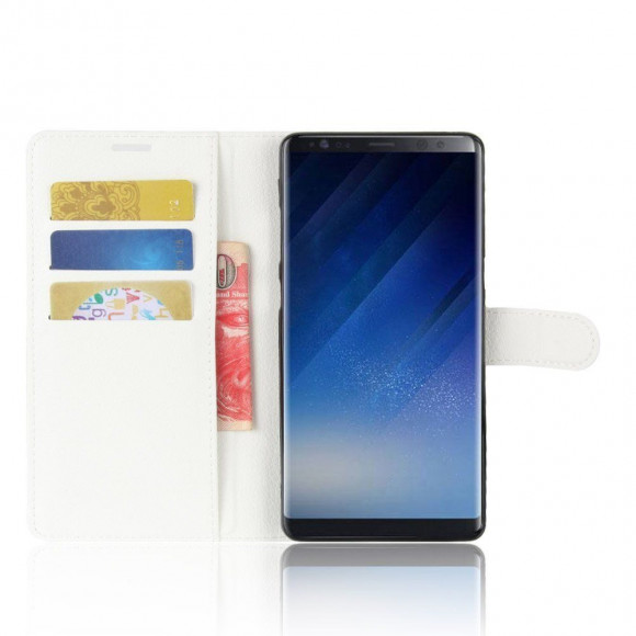 Чехол с визитницей для Samsung Galaxy Note 8 (белый) Чехол с визитницей для Samsung Galaxy Note 8 (белый)