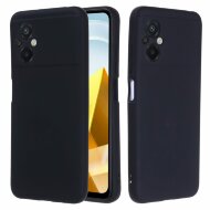 Силиконовый чехол Mobile Shell для Xiaomi Poco M5 4G (черный)