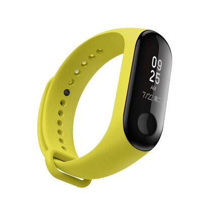 Ремешок для фитнес браслета Xiaomi Mi Band 3 / Mi Band 4 (желтый)