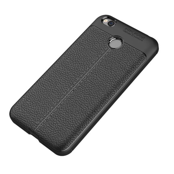 Чехол-накладка Litchi Grain для Xiaomi Redmi 4X (черный)