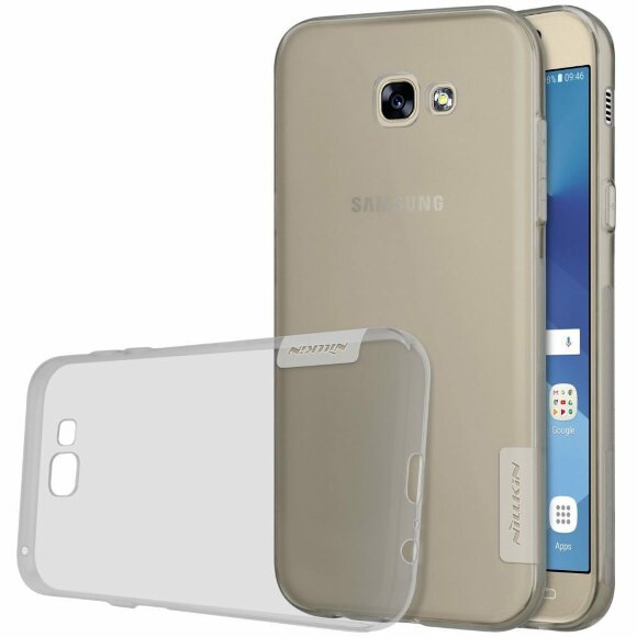 Силиконовый TPU чехол NILLKIN для Samsung Galaxy A3 (2017) SM-A320F (черный)