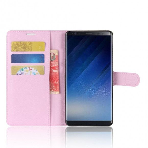 Чехол с визитницей для Samsung Galaxy Note 8 (розовый) Чехол с визитницей для Samsung Galaxy Note 8 (розовый)