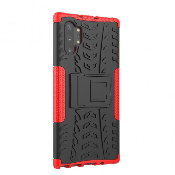 Чехол Hybrid Armor для Samsung Galaxy Note 10+ (Plus) (черный + красный) Чехол Hybrid Armor для Samsung Galaxy Note 10+ (Plus) (черный + красный)