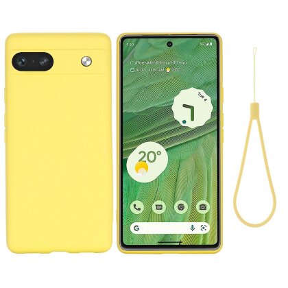 Силиконовый чехол Mobile Shell для Google Pixel 7a (желтый)