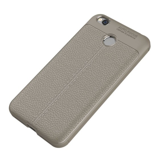 Чехол-накладка Litchi Grain для Xiaomi Redmi 4X (серый)