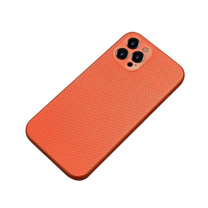 Чехол с текстурой нейлона для iPhone 14 Pro (оранжевый)