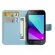 Чехол с визитницей для Samsung Galaxy J1 mini Prime (голубой)