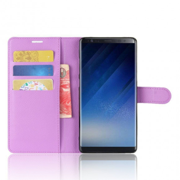 Чехол с визитницей для Samsung Galaxy Note 8 (фиолетовый) Чехол с визитницей для Samsung Galaxy Note 8 (фиолетовый)