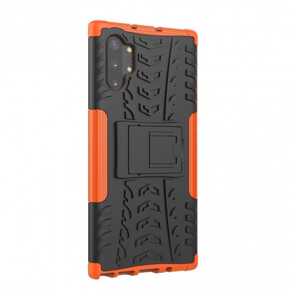 Чехол Hybrid Armor для Samsung Galaxy Note 10+ (Plus) (черный + оранжевый) Чехол Hybrid Armor для Samsung Galaxy Note 10+ (Plus) (черный + оранжевый)