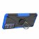 Чехол Armor Shockproof Ring Holder для Tecno Camon 18 (черный + голубой)