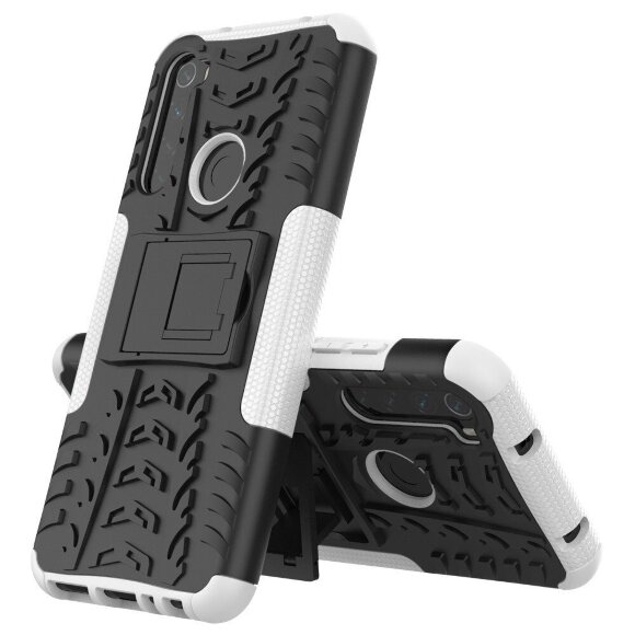 Чехол Hybrid Armor для Xiaomi Redmi Note 8T (черный + белый)