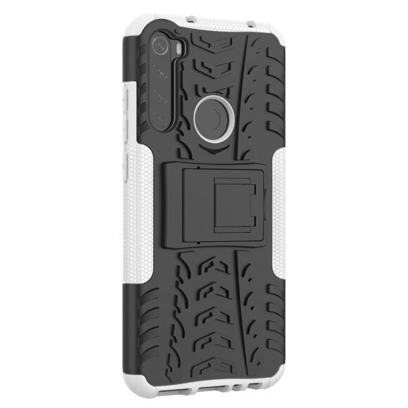 Чехол Hybrid Armor для Xiaomi Redmi Note 8T (черный + белый)