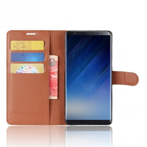 Чехол с визитницей для Samsung Galaxy Note 8 (коричневый) Чехол с визитницей для Samsung Galaxy Note 8 (коричневый)