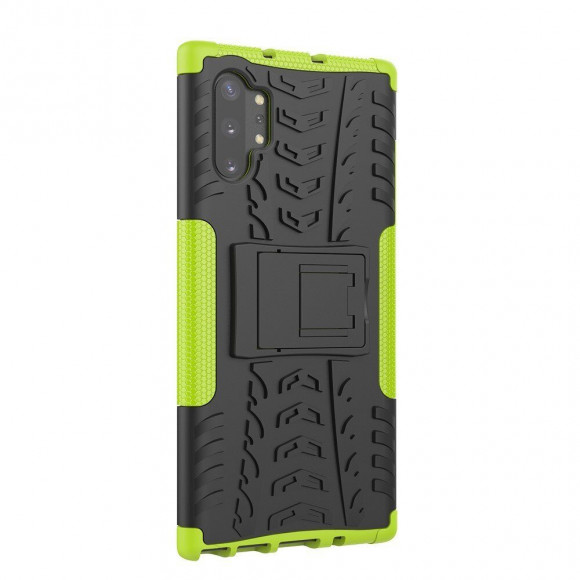 Чехол Hybrid Armor для Samsung Galaxy Note 10+ (Plus) (черный + зеленый) Чехол Hybrid Armor для Samsung Galaxy Note 10+ (Plus) (черный + зеленый)