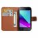 Чехол с визитницей для Samsung Galaxy J1 mini Prime (коричневый)