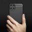 Чехол-накладка Carbon Fibre для Samsung Galaxy A22 (черный)