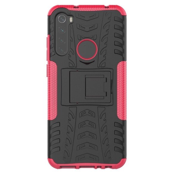 Чехол Hybrid Armor для Xiaomi Redmi Note 8T (черный + розовый)