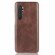 Кожаная накладка-чехол для Xiaomi Mi Note 10 Lite (коричневый)
