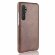 Кожаная накладка-чехол для Xiaomi Mi Note 10 Lite (коричневый)