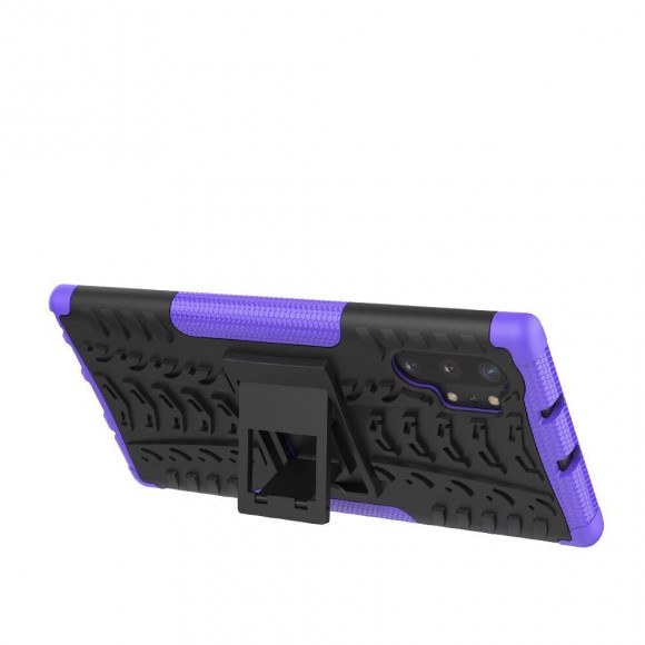 Чехол Hybrid Armor для Samsung Galaxy Note 10+ (Plus) (черный + фиолетовый) Чехол Hybrid Armor для Samsung Galaxy Note 10+ (Plus) (черный + фиолетовый)